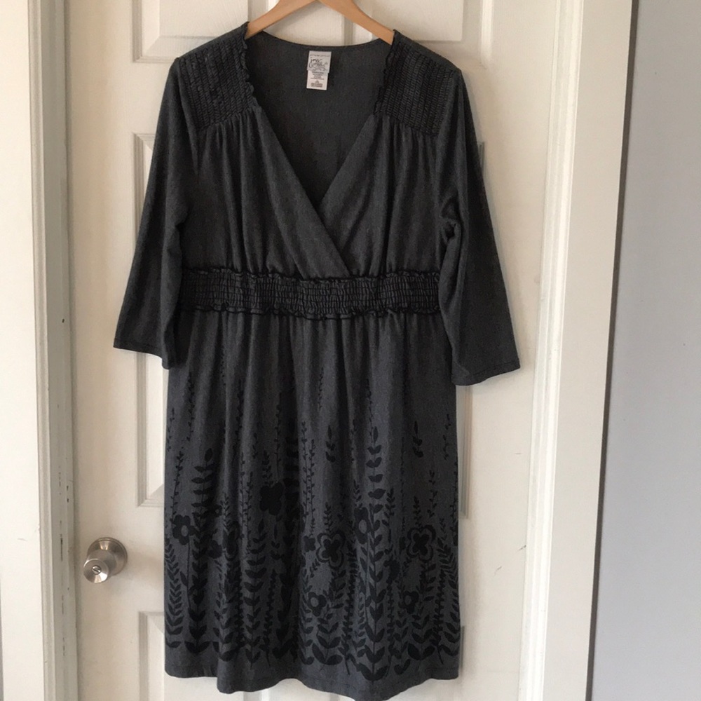 Plus Size Grey Dress